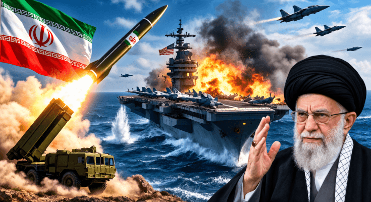 Iran Targets U.S. Aircraft Carrier in Major Attack as Dramatic 32-Minute Battle Unfolds
