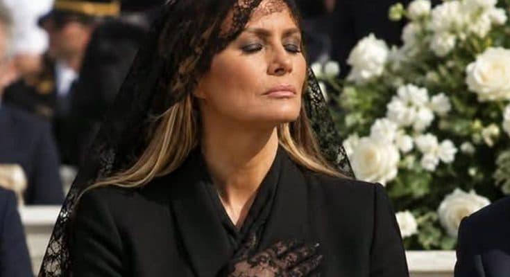 Our Thoughts and Prayers Are With Melania Trump The Silent Black Dress Moment That Stirred Concern