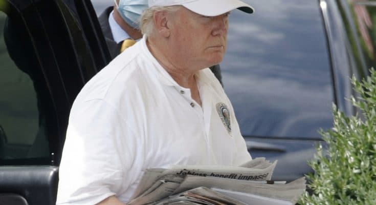 Late-Night Sighting: Trump Spotted With Mysterious Item