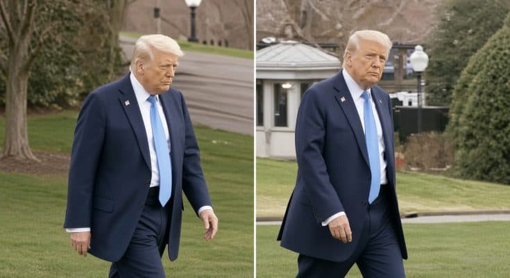 A Photo of Trump Walking Toward Marine One Caught Attention After Viewers Noticed a Small Detail