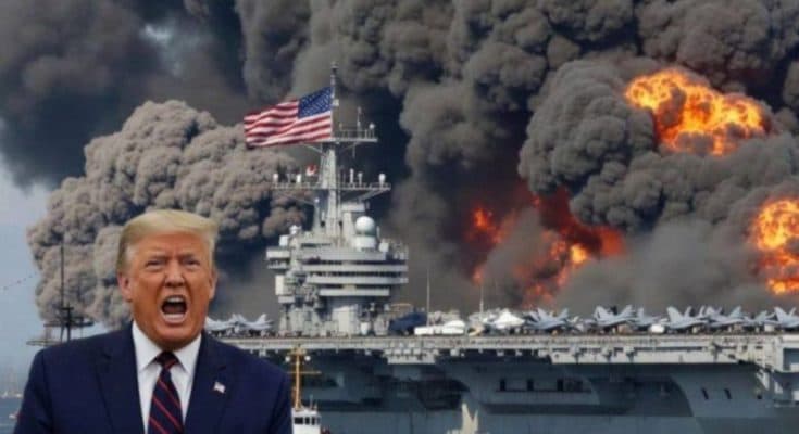 🚨BREAKING: Shocking reports are circulating that a Russian Su-57 stealth fighter pilot has allegedly carried out a devastating strike on a U.S. aircraft carrier reportedly transporting more than 700 tanks