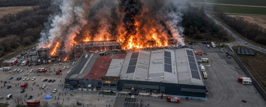 A few hours ago a big fire broke out in M