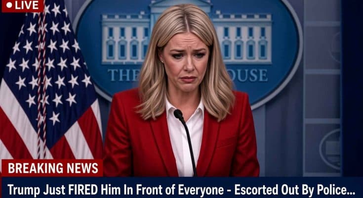 Breaking News: Trump Just FIRED Him In Front of Everyone – Escorted Out By Police