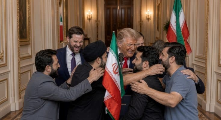 Just In:đź‘‹Trump announces that Iran has