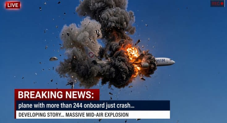 🚨BREAKING NEWS: 💥💥 Plane with more than 244 onboard just crash
