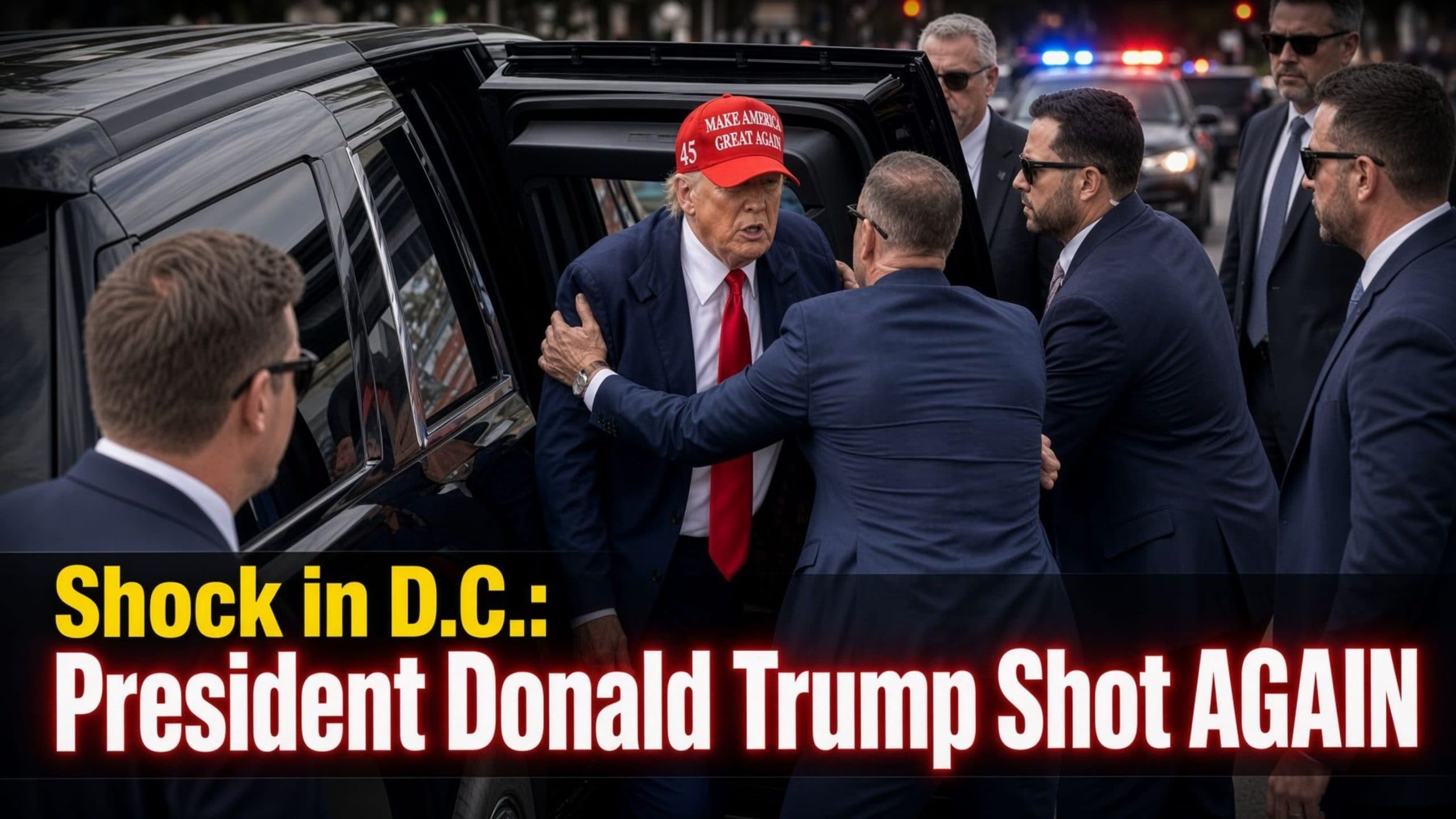 Trump Shot in D.C. – Security Breach at Hotel