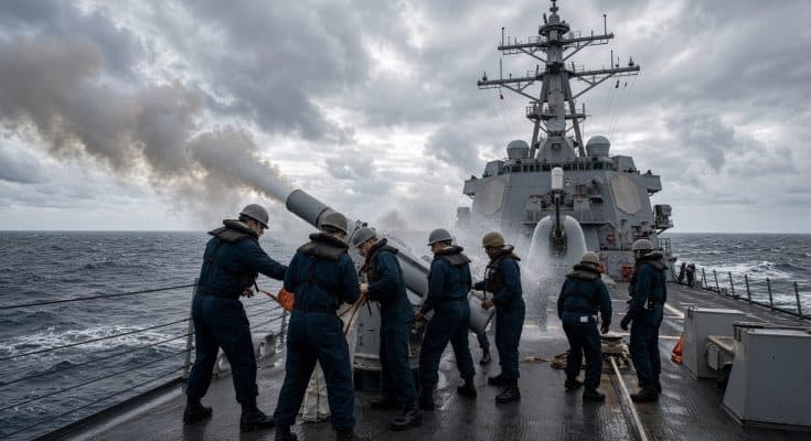 🔥A few minutes ago: Russian Su-57 pilot destroys US aircraft carrier carrying 700